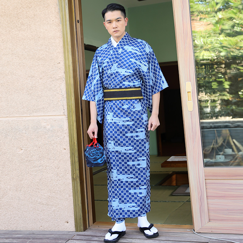 Men'S Formal Ethnic Wear - Летняя японская этническая одежда, цветочная пожарная