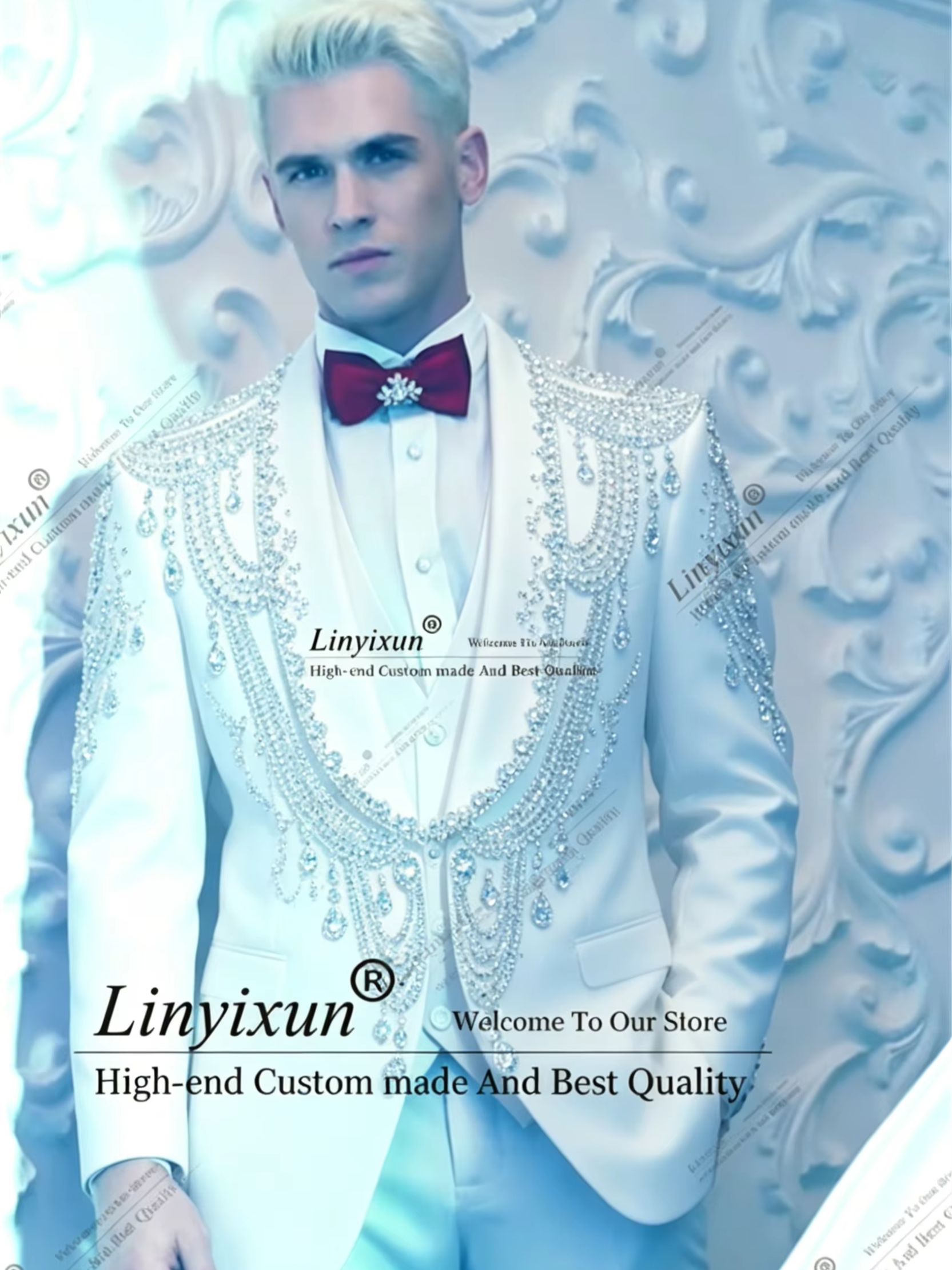 Men'S Formal Wear Jewelry - Элегантные мужские смокинги с кристаллами и
