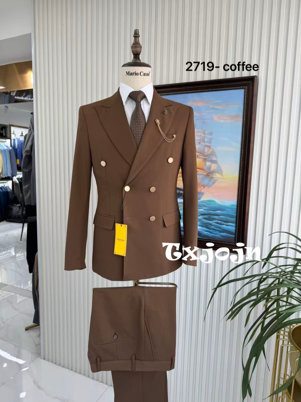 Men'S Formal Wear For Engagement - Элегантный мужской костюм премиум-класса, 2 предмета,