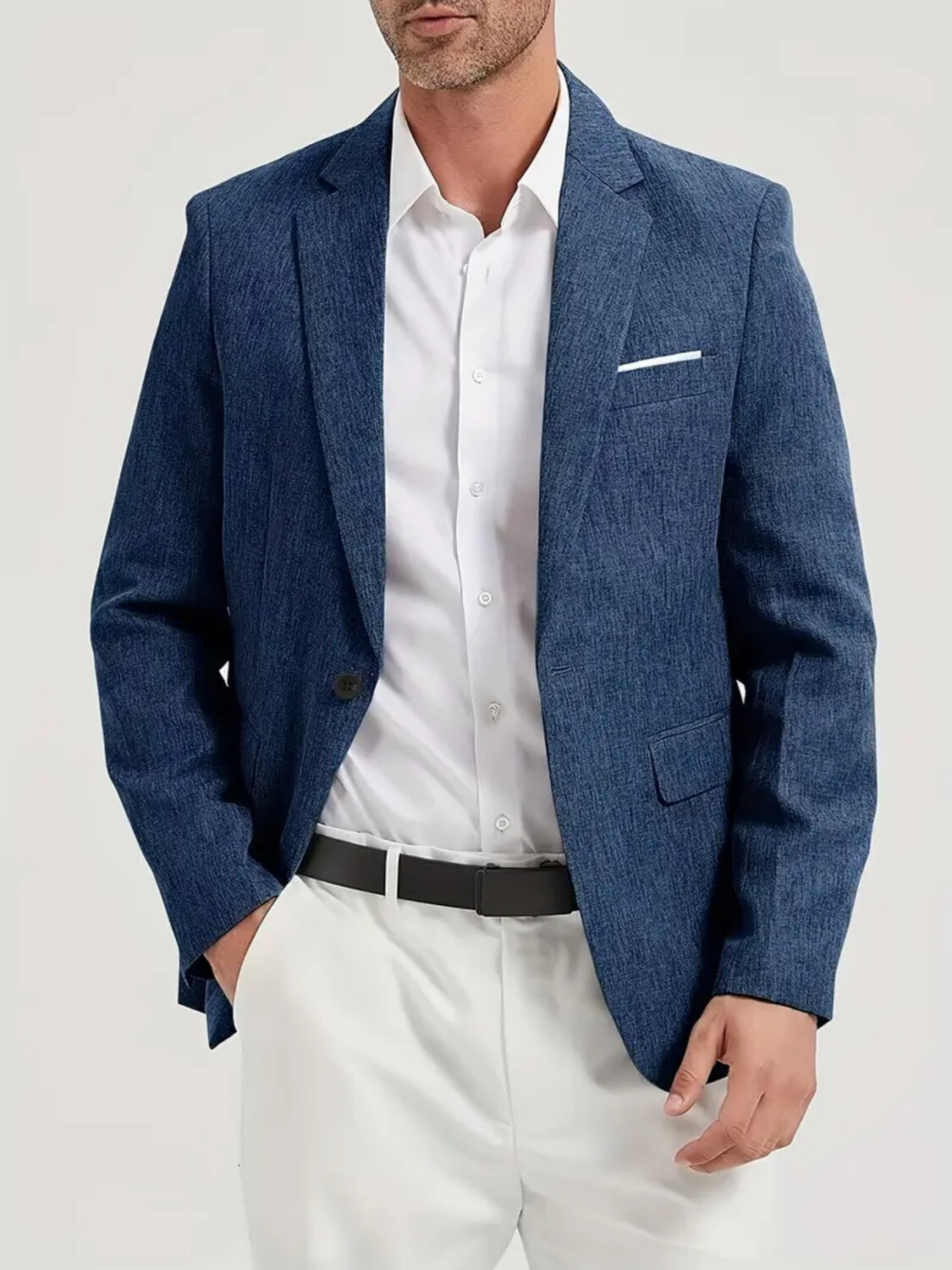 Men'S Formal Wear Attire - Мужской пиджак, однобортный, повседневный, модный, приталенный,
