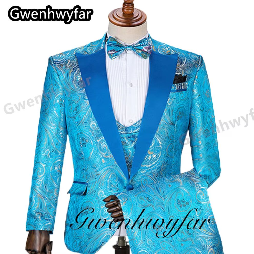 Men Formal Wear Pants - Мужские костюмы с узором Gwenhwyfar, свадебные