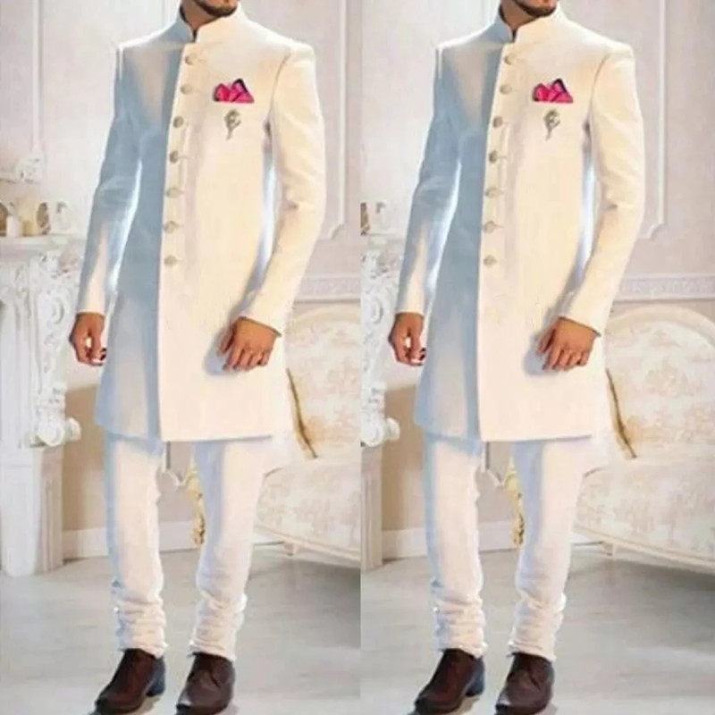 Men'S Formal Ethnic Wear - 2 шт., Мужской однобортный смокинг с