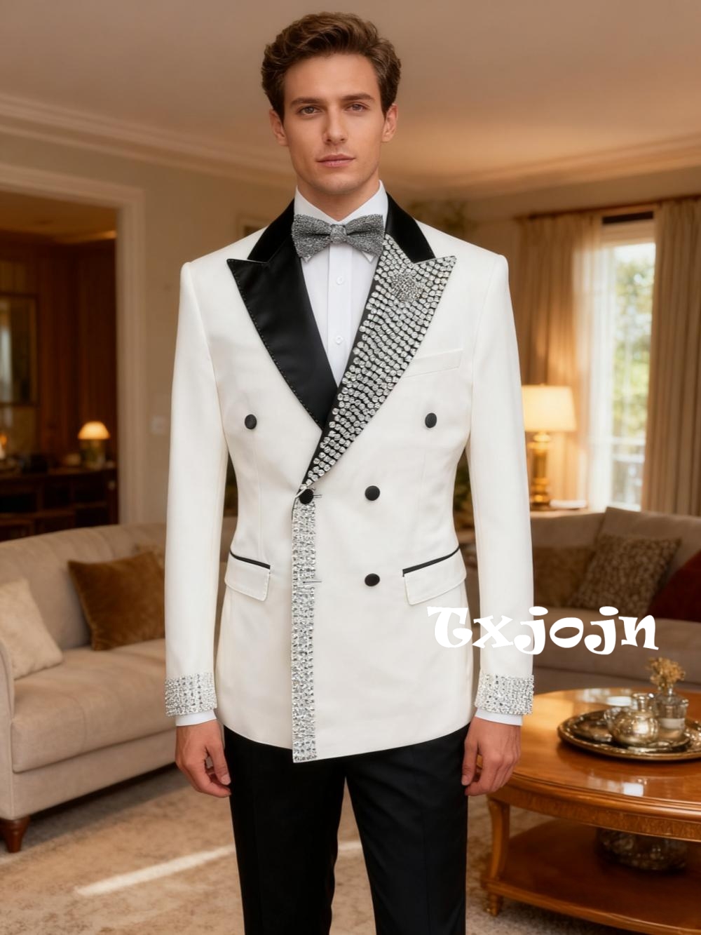 Men'S Formal Wear For Engagement - Ослепительные роскошные мужские приталенные костюмы с