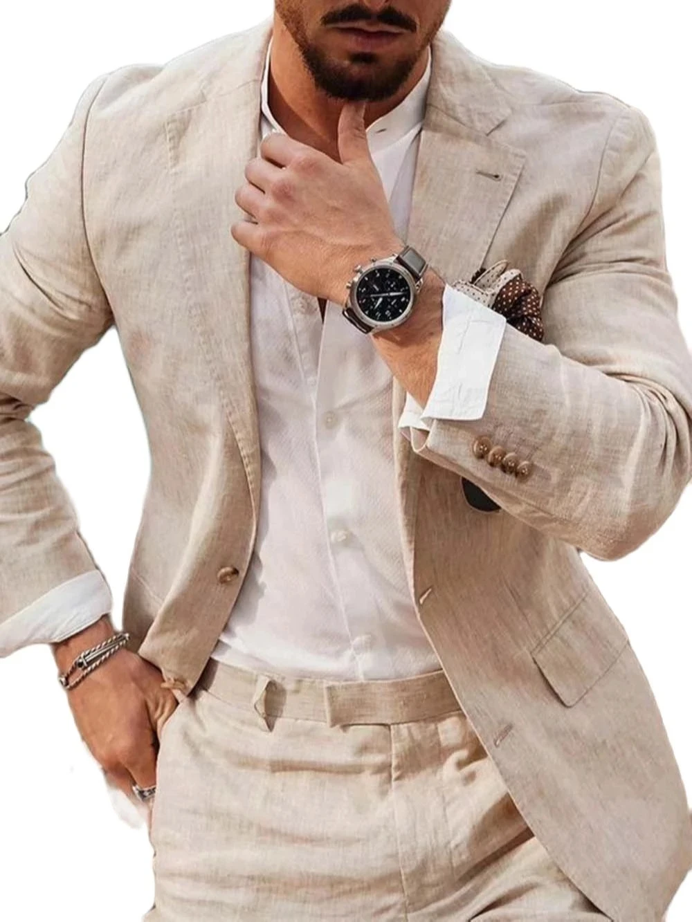 Летний пляжный деловой льняной – обзор и цена Men'S Formal Beach Wear