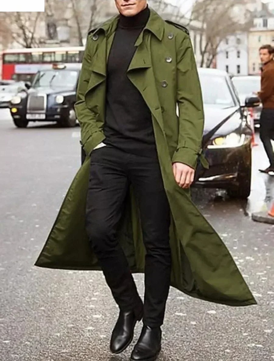 Мужские длинные плащи, куртка, – обзор и цена Men Formal Wear Coat