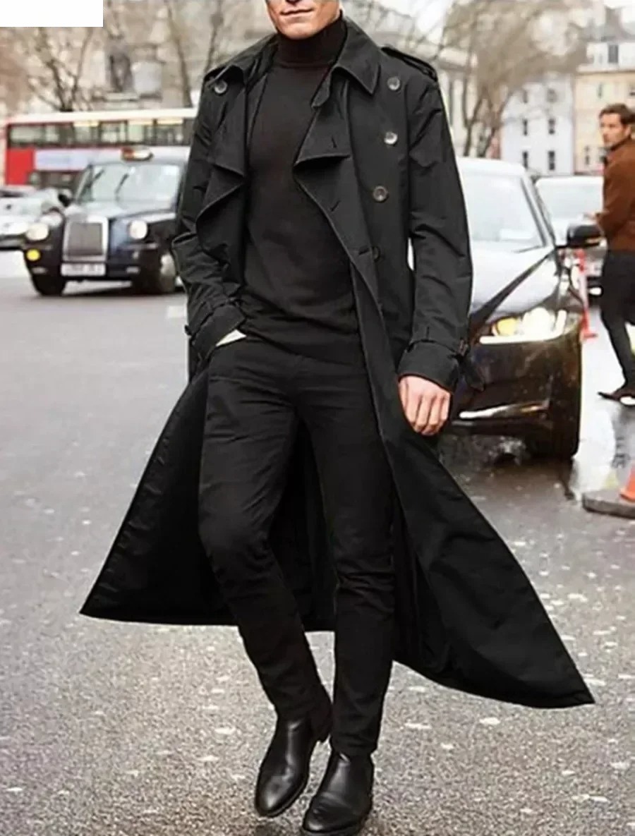 Мужские длинные плащи, куртка, – обзор и цена Men Formal Wear Coat