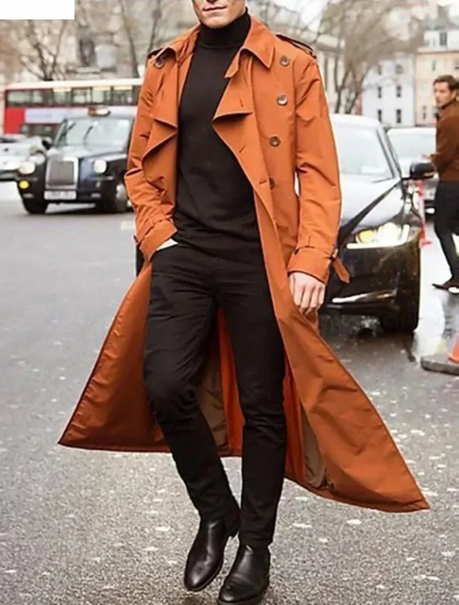 Мужские длинные плащи, куртка, – обзор и цена Men Formal Wear Coat
