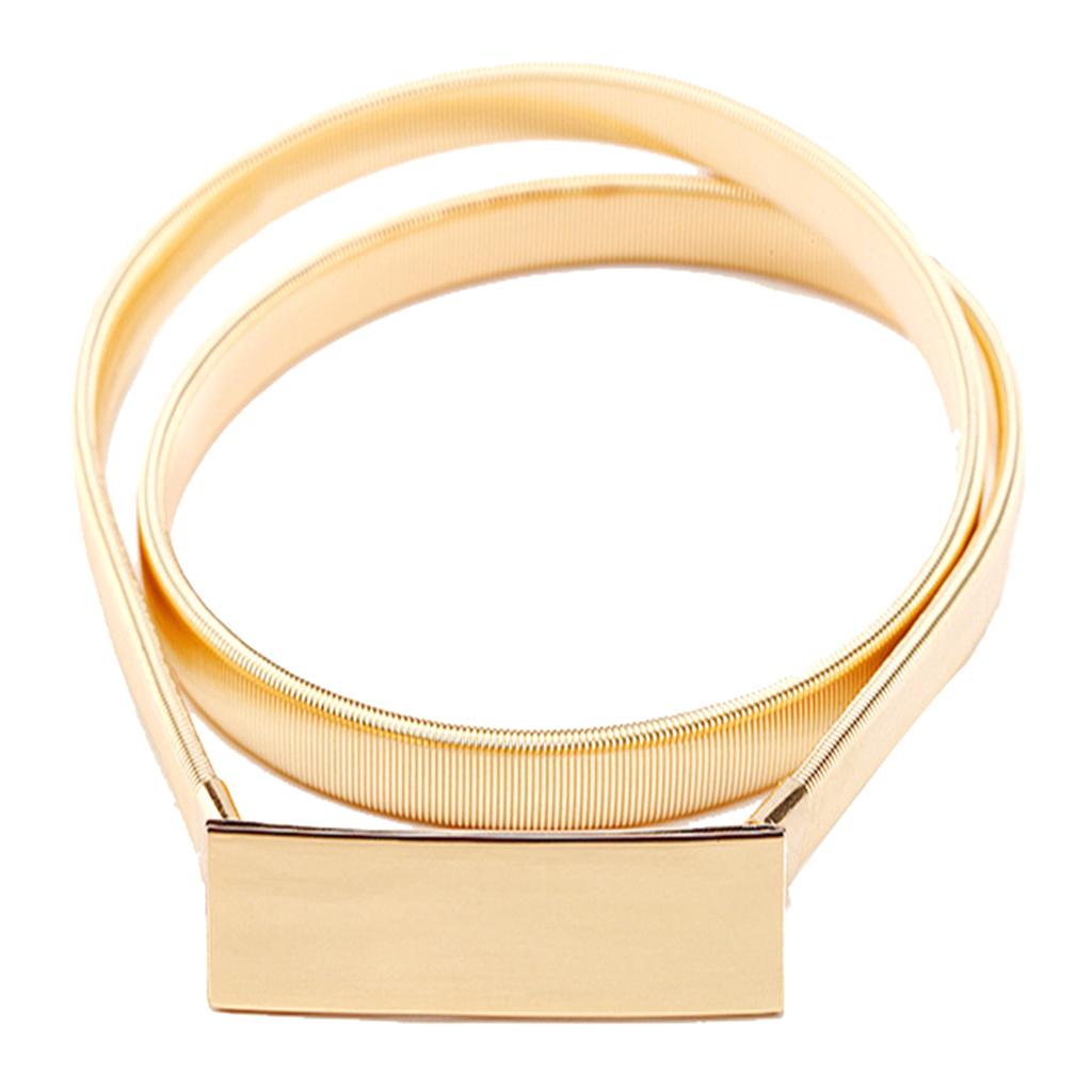 Узкий эластичный пояс из золот – обзор и цена Formal Belt Leather Thin