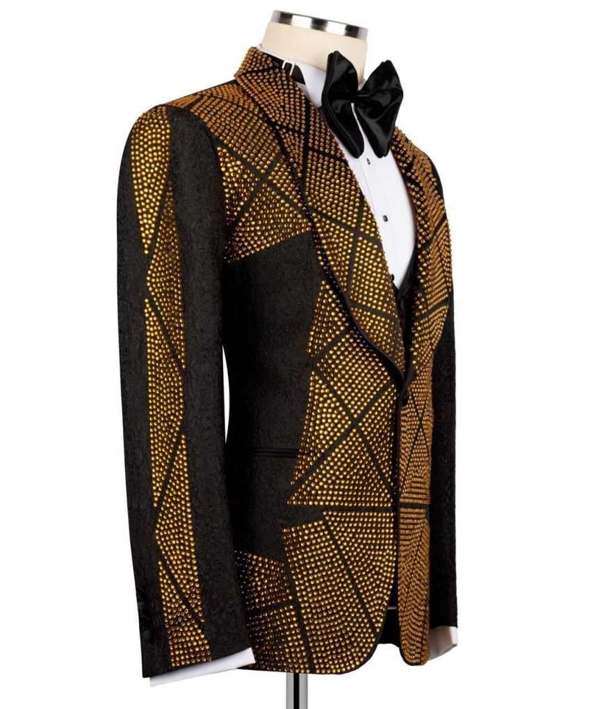 Мужской костюм с золотыми буси – обзор и цена Men'S Formal Wear Attire