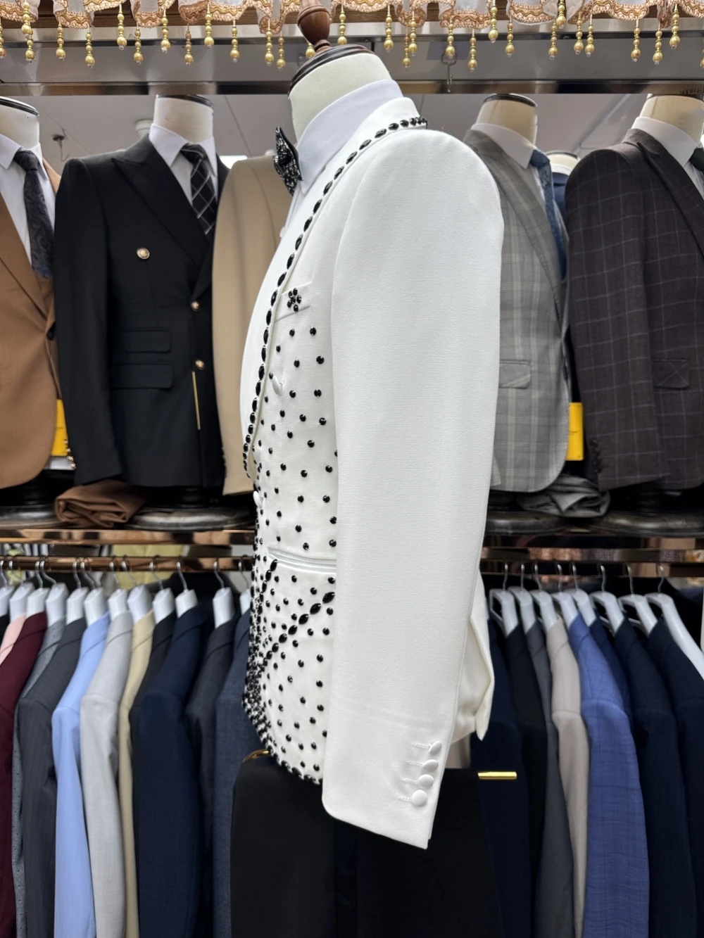 Белый мужской костюм жениха, к – обзор и цена Men Formal Wear Black And White
