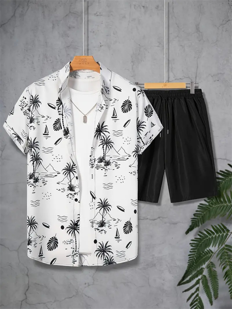 Новый летний модный гавайский  – обзор и цена Men'S Formal Beach Wear