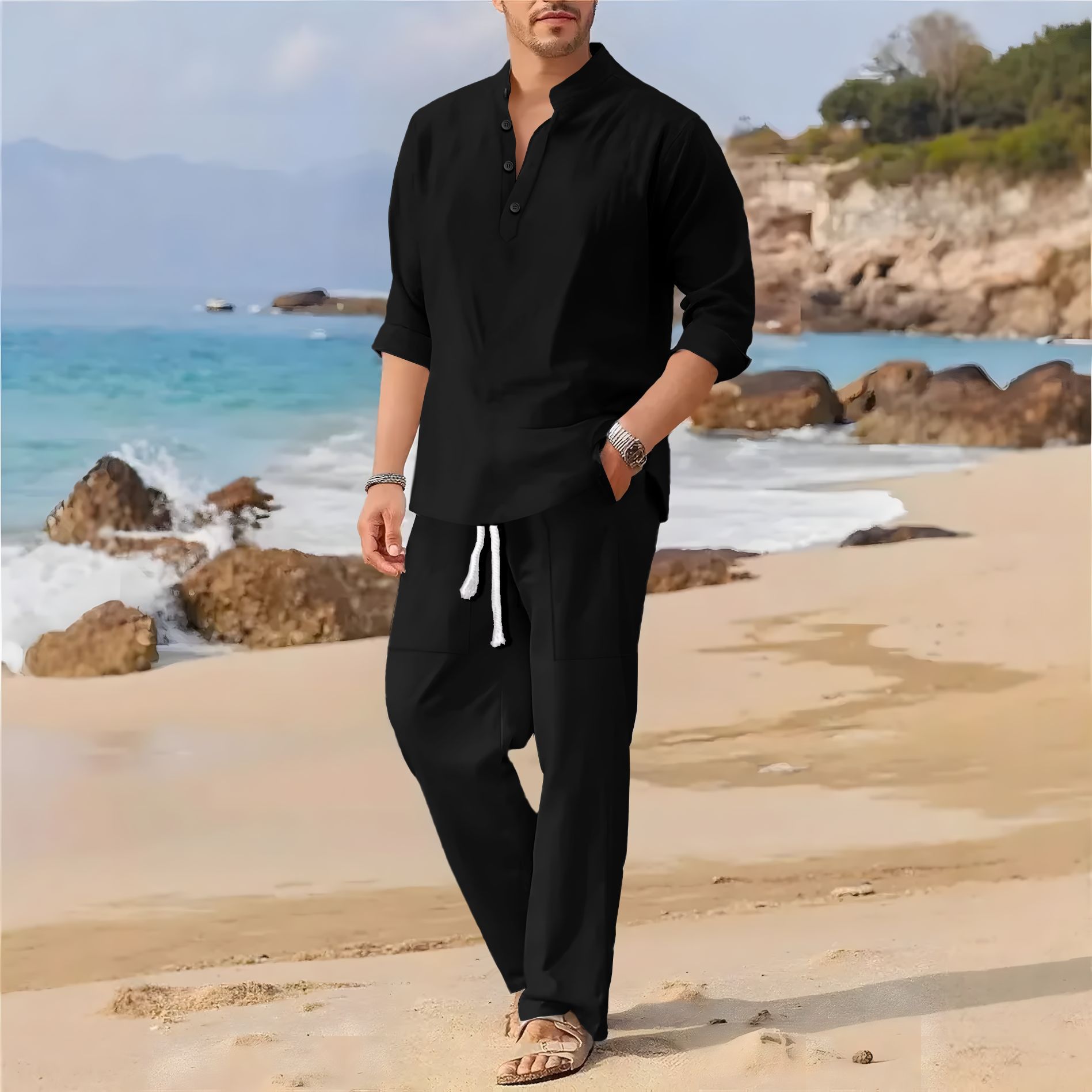 Мужской повседневный костюм из – обзор и цена Men'S Formal Beach Wear