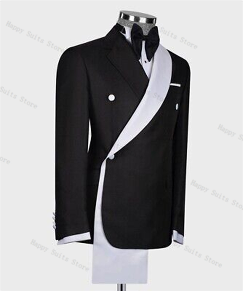 Черно-белый мужской костюм, ко – обзор и цена Men Formal Wear Black And White
