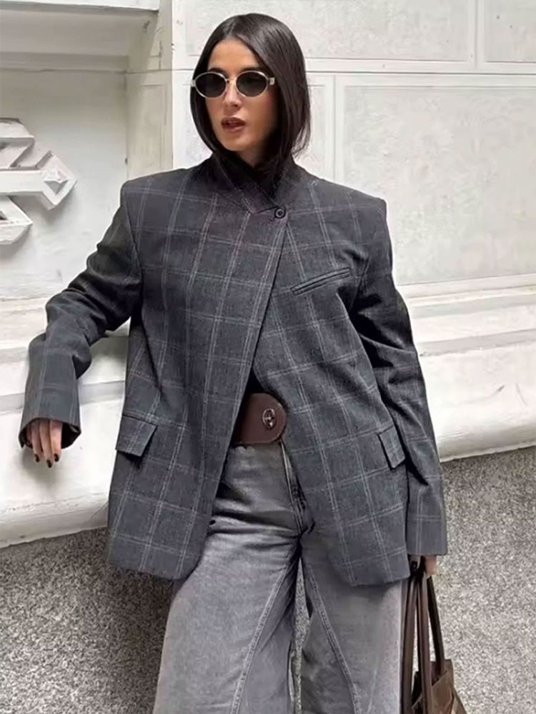 Женский модный клетчатый блейз – обзор и цена Men Formal Wear Coat