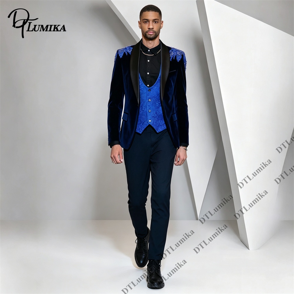 Мужской бархатный костюм Peage – обзор и цена Men Formal Wear Pants
