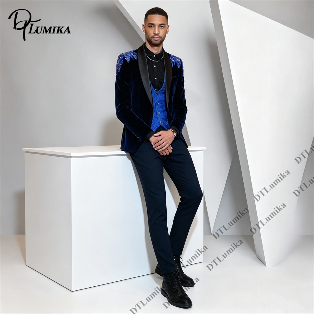 Мужской бархатный костюм Peage – обзор и цена Men Formal Wear Pants